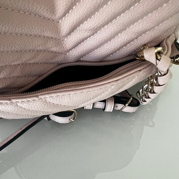 Victoria's Secret V-Quilt City Mini Backpack Purse Adjustable Straps Pink - Picture 11 of 11